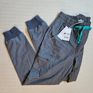 NWT! FIGS Zamora High Waisted Jogger Scrub Pants, Womens XS regular, Gray